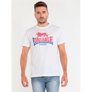 Lonsdale T-shirt in cotone con marchio e logo T-Shirt Manica Corta uomo Bianco taglia XL