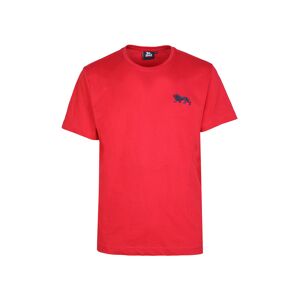Lonsdale T-shirt in cotone manica corta da uomo T-Shirt Manica Corta uomo Rosso taglia L