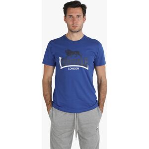 Lonsdale T-shirt uomo in cotone con stampa T-Shirt Manica Corta uomo Blu taglia XXL