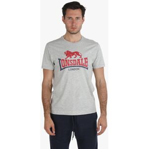 Lonsdale T-shirt uomo in cotone con stampa T-Shirt Manica Corta uomo Grigio taglia XL