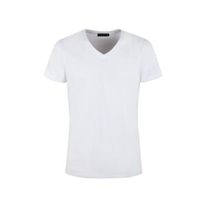 Jeans Yesed T-shirt uomo scollo a V in cotone T-Shirt Manica Corta uomo Bianco taglia XL