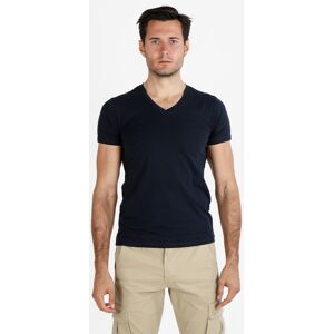 Jeans Yesed T-shirt uomo scollo a V in cotone T-Shirt Manica Corta uomo Nero taglia M