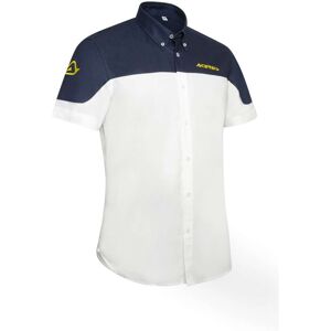 Camicia Casual Acerbis TEAM Bianco Blu taglia 3XL