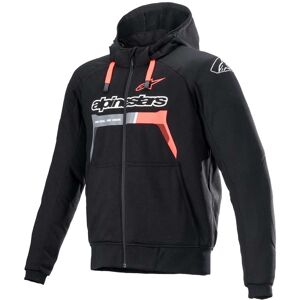 Felpa Casual Alpinestars CHROME IGNITION HOODIE Fluo Rosso N taglia 2X