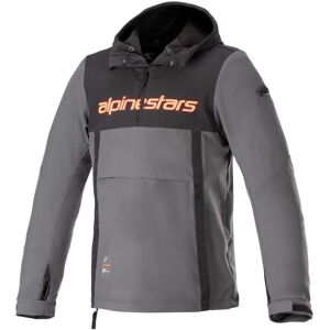 Felpa Moto Casual Alpinestars SHERPA HOODIE Fluo Rosso Grigi taglia S