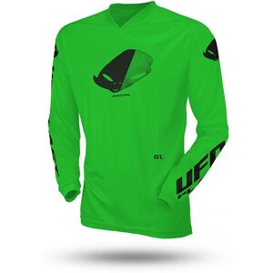 Maglia Moto Cross Enduro da Bambino Ufo SLIM RADIAL Verde Fl taglia XX