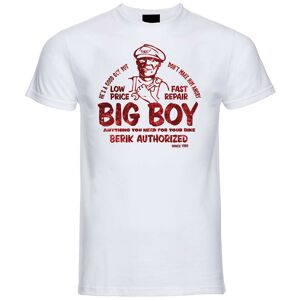 T-Shirt Berik 2.0 Bianca Big Boy Girocollo Stampa Rossa taglia L