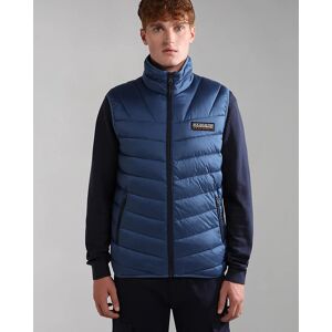 Napapijri Piumino Giubbino UOMO Blu Aerons VEST Smanicato Lifestyle