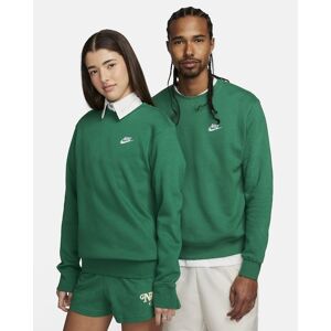 Nike Felpa Sportiva girocollo UOMO Verde Pullover Crew Club Fleece Lifestyle