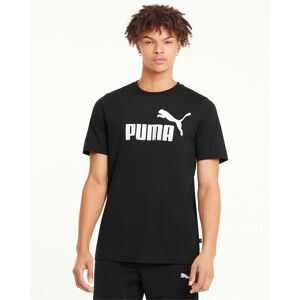 Puma T-shirt maglia maglietta UOMO Nero ESS Logo Tee Cotone