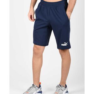 Puma Pantaloncini Shorts UOMO Blu Bermuda ESS Jersey Cotone Tempo Libero