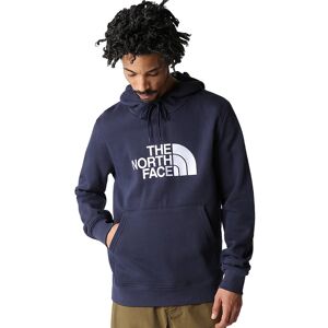 The North Face Felpa Cappuccio Hoodie UOMO Light Drew Peak Pullover Blu