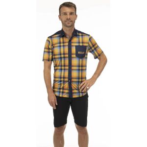 Biciclista Riding - camicia a maniche corte - uomo Orange/Blue S