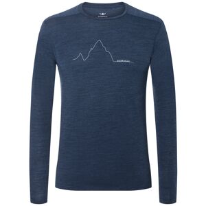 Kaikkialla Kunes M L/S - maglia manica lunga - uomo Dark Blue XL