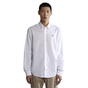 Napapijri Graie - camicia maniche lunghe - uomo White XL