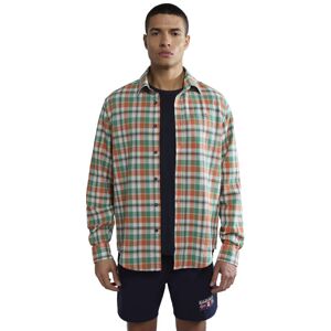 Napapijri G-Tulita - camicia a maniche lunghe - uomo Green/Orange XL