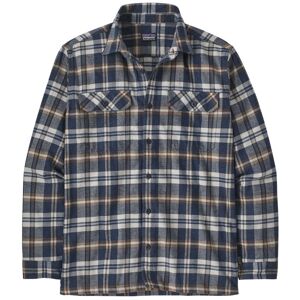 Patagonia Organic Cotton Midweight Fjord Flannel - camicia maniche lunghe - uomo Dark Blue XL