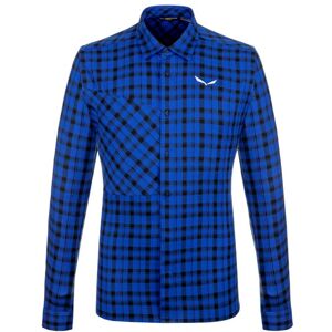 Salewa Fanes Flannel 5PL W L/S - camicia maniche lunghe - uomo Blue 46