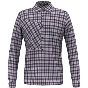 Salewa Fanes Flannel 5PL W L/S - camicia maniche lunghe - uomo Pink/Dark Blue 52