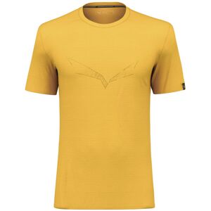 Salewa Pure Eagle Sketch Am M - T-shirt - uomo Yellow/Black 48