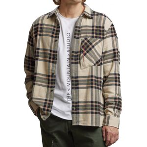 The Mountain Studio Overshirt M - camicia maniche lunghe - uomo Beige/Green S