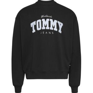 Tommy Jeans Crop Varsity - felpa - uomo Black L