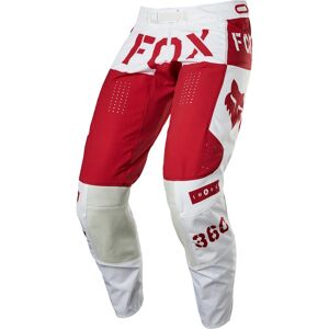 FOX - Pantaloni 360 Nobyl Rosso / Bianco Rosso,Bianco 30
