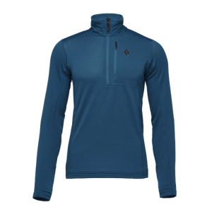 Black Diamond Strato intermedio coefficient lt quarter zip kingfisher s