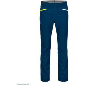 Ortovox Pantaloni col becchei, pantaloni softshell uomo l petrol blue