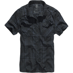 Brandit Camicia  Roadstar Nero-Blu