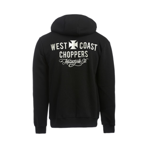 West Coast Choppers Felpa  Motorcycle CO. Zip Nera