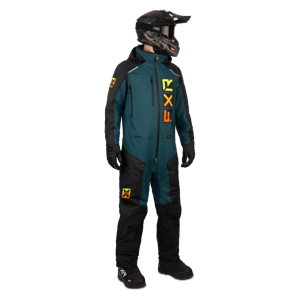 FXR Tuta  Recruit F.A.S.T. Insulated Nero-Acciaio Scuro-Inferno