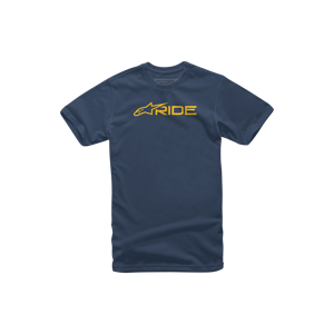 Alpinestars T-Shirt  Ride 3.0 Blu-Oro