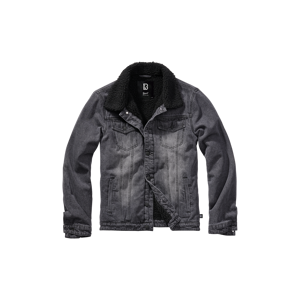 Brandit Giacca di Jeans  Sherpa Nera