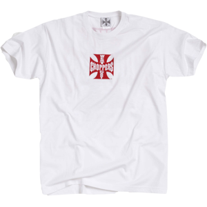 West Coast Choppers T-Shirt  OG Classic Bianco-Rosso