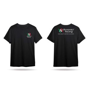 T-Shirt Ufficiale Bonamici Racing Nera Con Logo