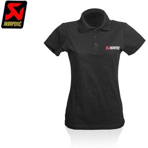 Polo Donna Nera Ufficiale Akrapovic