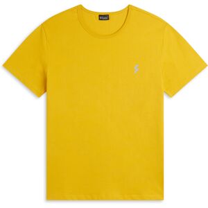 Freddy T-shirt girocollo da uomo in jersey elasticizzato Giallo Uomo Small