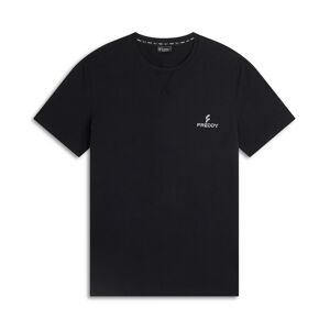 Freddy T-shirt girocollo da uomo in jersey modal Nero Uomo Xxx Large