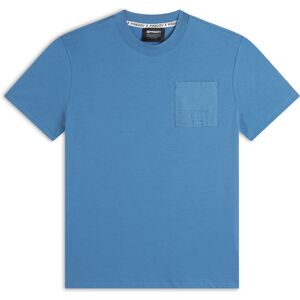 Freddy T-shirt da uomo in jersey con taschino e stampa in tono Blu Chiaro Uomo Xxx Large