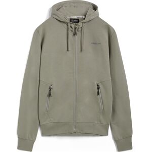 Freddy Felpa da uomo in cotone con cappuccio e chiusura full zip Grigio Chiaro Uomo Large