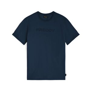 Freddy T-shirt in jersey da uomo con stampa  Blu Uomo Small