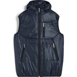 Freddy Gilet invernale con cappuccio e zip e cuciture a blocchi Blu Uomo Extra Large