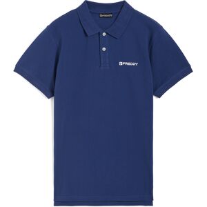 Freddy Polo manica corta da uomo design essenziale in cotone 100% Blu Navy Uomo Xx Large