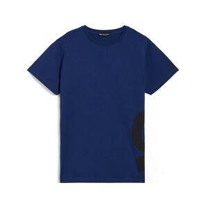 Freddy T-shirt da uomo con maxi logo in tono colore sul fianco Blu Navy Uomo Xx Large