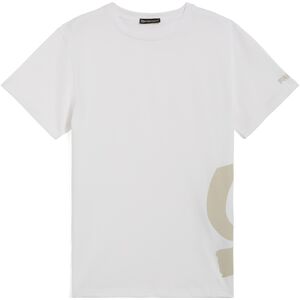 Freddy T-shirt da uomo con maxi logo in tono colore sul fianco Bianco Uomo Large