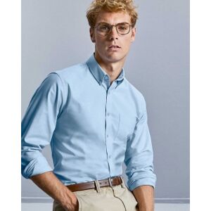 Russell 100 Camicia uomo Tailored Button-Down Oxford neutro o personalizzato