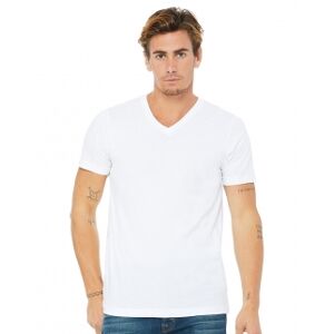 Bella Canvas 100 T-shirt uomo Jersey con scollatura a V neutro o personalizzato