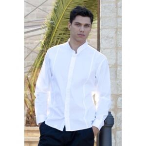 GP Italia 100 Camicia uomo collo coreano neutro o personalizzato