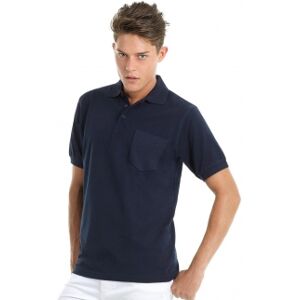 B&C Collection 100 Polo Safran con tasca neutro o personalizzato